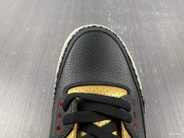 Reps TBK Jordan Air Black 3 Gold CK9246-067 WMNS 0724